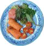 Smoked Salmon Parcels with a Strawberry-dressed Salad - click for the recipe