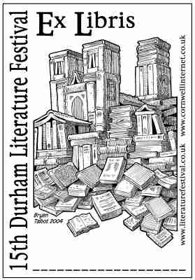 Ex Libris: bookplate designed by Bryan Talbot for the 15th Durham Literature Festival